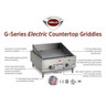 Wells - 46.9" x 24.3" Electric Countertop Griddle 380/415V - G-24