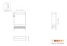 Mogogo - Canvas 48.5" x 18" x 73" Bamboo / Brushed Stainless Steel Coat Rack - MGCCAN11NSXF