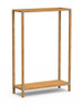 Mogogo - Canvas 48.5" x 18" x 73" Bamboo / Brushed Stainless Steel Empty Unit - MGCCAN13NSXF