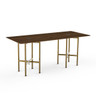 Copy of Mogogo - Clix 72" x 30" x 30" Mango Wood / Brushed Brass Rectangular Catering Table - MGCCVG01WBXX