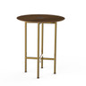 Mogogo - Clix 30" x 36" Mango Wood / Brushed Brass Round Catering Table - MGCCYR01WBXX