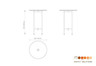 Mogogo - Clix 30" x 30" x 42" Wood Mango / Brushed Stainless Steel Round Catering Table - MGCCZR01WSXX