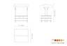 Mogogo - Modular 71" x 67" x 95.5" Bamboo / Brushed Stainless Steel Square Market Warming Station W/ Canopy & Casters - MGCMLD15BSBW
