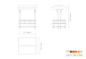 Mogogo - Modular 71" x 67" x 95.5" Bamboo / Brushed Stainless Steel Square Market Warming Station W/ Canopy - MGCMLD15BSBF