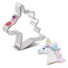 Ann Clark Cookie Cutters - 4" Unicorn Head Cookie Cutter - 7899A