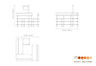 Mogogo - Modular 100.5" x 94.5" Mango Wood / Brushed Stainless Steel Self-Service Salad Station - MGCMLB06WSXF