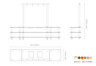 Mogogo - Modular 130" x 29.5" x 95.5" Grey Slate / Brushed Stainless Steel Large Arch Induction Station W/ Casters - MGCMLD02GSXW