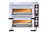 Omcan - 28" Countertop Double Chamber Pizza Oven w/ 18" Chambers - 48368