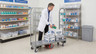 Omcan - 16" x 48" Heavy Duty U-Boat Steel Utility Cart - 48857