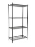 Omcan - 24"x 60" x 72" Black Epoxy Shelving Kit - 49259
