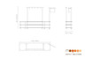 Mogogo - Modular 130" x 29.5" x 96" Mango Wood / Brushed Stainless Steel Pro Salsa Bar Station - MGCMLA02WSXF