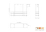 Mogogo - Modular 130" x 29.5" x 96" Bamboo / Brushed Stainless Steel Salsa Bar Station - MGCMLA07BSXF