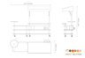 Mogogo - Modular 125" x 41" x 95.5" Bamboo / Brushed Brass Mixology Bar Station W/ Canopy - MGCMLC07BBBF