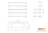 Mogogo - Modular 71" x 29.5" x 60" Black Marble / Brushed Brass Pro Back Bar Station W/ Ice Well - MGCMLC01MBXF