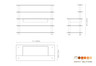 Mogogo - Modular 71" x 29.5" x 60" Bamboo / Brushed Stainless Steel Pro Back Bar Station W/ Ice Well & Casters - MGCMLC01BSXW