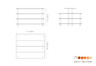 Mogogo - Modular 71" x 59" x 47.5" Bamboo / Brushed Brass Small Market W/ Casters - MGCMLB20BBXW