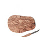 Bérard France - 13" x 7" (33 x 18cm) Olivewood Cheese Board & Knife Set - 7456178