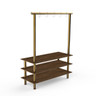 Mogogo - Modular 71" x 29.5" x 95.5" Bamboo / Brushed Brass Classic Arch Unit - MGCMLA06BBXF