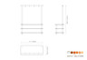 Mogogo - Modular 71" x 29.5" x 95.5" Grey Slate / Brushed Stainless Steel Classic Arch Unit - MGCMLA06GSXF