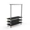 Mogogo - Modular 71" x 29.5" x 95.5" Black Marble / Brushed Stainless Steel Classic Arch Unit - MGCMLA06MSXF