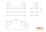 Mogogo - Modular 71" x 29.5" x 54" Mango Wood / Brushed Brass Classic Multi-Shelf Station W/ Casters - MGCMLB11WBXW