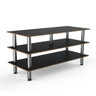 Mogogo - Modular 71" x 29.5" x 35" Black Marble / Brushed Stainless Steel Midhole Display Unit - MGCMLB09MSXF