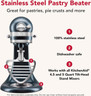 KitchenAid - Stainless Steel Pastry Beater for 4.5 & 5 QT Tilt Head Mixers