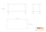 Mogogo - Modular 71" x 29.5" x 35" Grey Slate / Brushed Brass Standard Large Unit W/ Casters - MGCMDX01GBXW