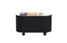 Mogogo - Oval 92" x 90" x 98" Cocktail Cart W/ Black Cover - MGCOVC02VXXB