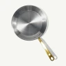 Made In - 12" Stainless Clad 5-Ply Frying Pan With Antique Brass Handle