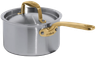 Made In - 2QT Stainless Clad 5-Ply Saucepan With Antique Brass Handle