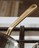 Made In - 3.5QT Stainless Clad 5-Ply Saute Pan With Antique Brass Handle
