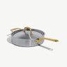 Made In - 3.5QT Stainless Clad 5-Ply Saute Pan With Antique Brass Handle