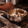 Made In - 3QT Stainless Clad 5-Ply Saucier With Antique Brass Handle