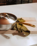Made In - 5QT Stainless Clad 5-Ply Saucier With Antique Brass Handle