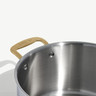 Made In - 8QT Stainless Clad 5-Ply Stockpot With Antique Brass Handle