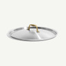 Made In - 6QT Stainless Clad 5-Ply Weeknight  With Antique Brass Handle