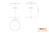 Mogogo - Polo 30" x 42" Mango Wood / Brushed Stainless Steel Round Bar Table W/ Shelf - MGCPBR02WSXX