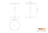 Mogogo - Polo 30" x 42" Black Marble / Brushed Brass Round Bar Table - MGCPBR01MBXX