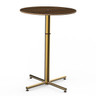 Mogogo - Polo 30" x 42" Bamboo / Brushed Brass Round Bar Table - MGCPBR01BBXX