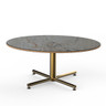 Mogogo - Polo 42.5" x 30" x 18" Grey Slate / Brushed Brass Oval Coffee Table - MGCPFV01GBXX