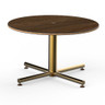 Mogogo - Polo 30" x 18" Mango Wood / Brushed Brass Round Coffee Table - MGCPFR01WBXX
