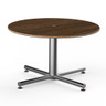 Mogogo - Polo 30" x 18" Mango Wood / Brushed Stainless Steel Round Coffee Table - MGCPFR01WSXX