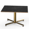 Mogogo - Polo 30" x 30" x 18" Black Marble / Brushed Brass Square Coffee Table - MGCPFS01MBXX