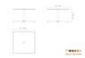 Mogogo - Polo 30" x 30" x 18" Bamboo / Brushed Stainless Steel Square Coffee Table - MGCPFS01BSXX
