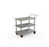 Mogogo - Roll'n 41" x 21" x 36.5" Grey Slate / Brushed Stainless Steel Service Cart - MGCRNX09GSXX