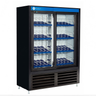 QBD - 36" Black Refrigerator w/ 2 Sliding Glass Doors - CD3356SSL-HC