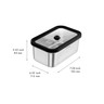Zwilling - Fresh & Save S/M/L 6 Pc Stainless Steel Vacuum Box Set - 1037312