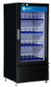 QBD - 25" Black Refrigerator w/ 1 Glass Swing Door & Organizer Shelves - CD10-HC/GR