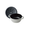Staub - 1 Qt White Truffle Round Cocotte - 1030711